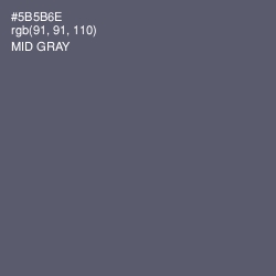 #5B5B6E - Mid Gray Color Image